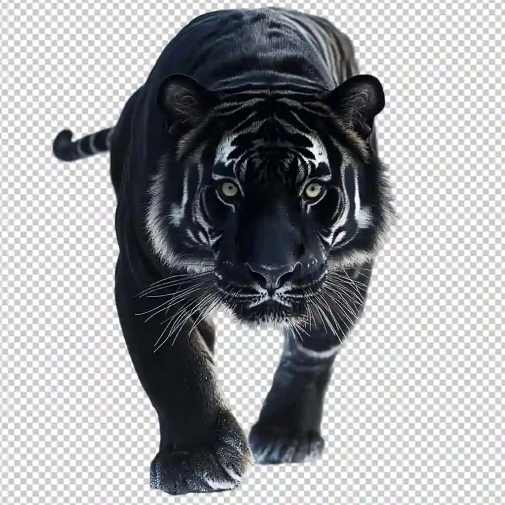 Haqiqiy qora pantera yotgan holda ulug'vor qora pantera | Realistic black panther lying down illustration majestic black panther