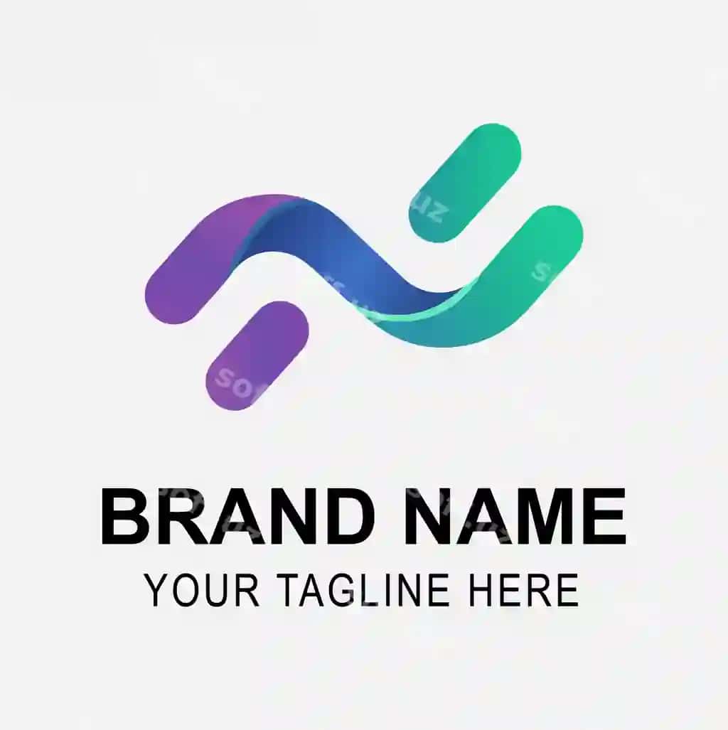 Rangli gradient logotip dizayni | Colorful gradient logo design