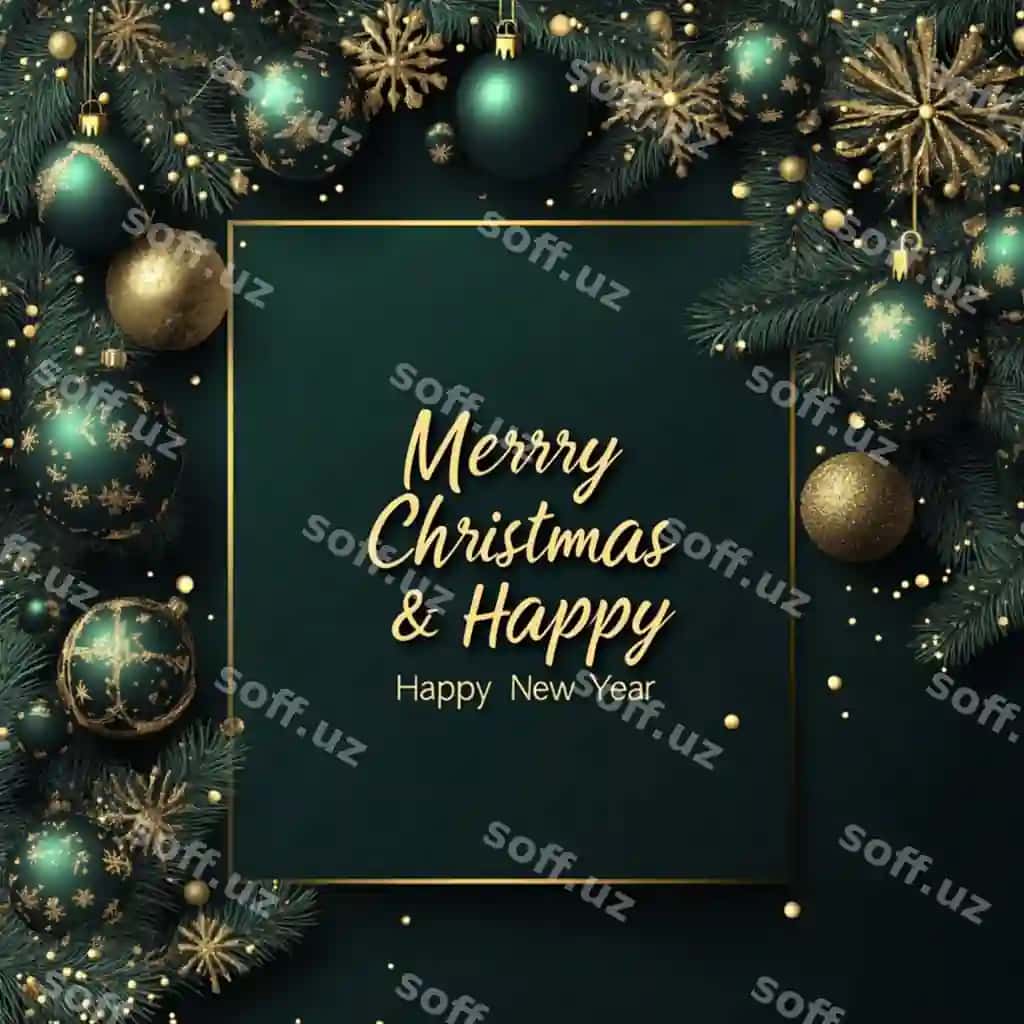 Baxtsiz merry christmas 2025 ijtimoiy media banner instagram post templatei | Happy merry christmas 2025 social media banner instagram post template