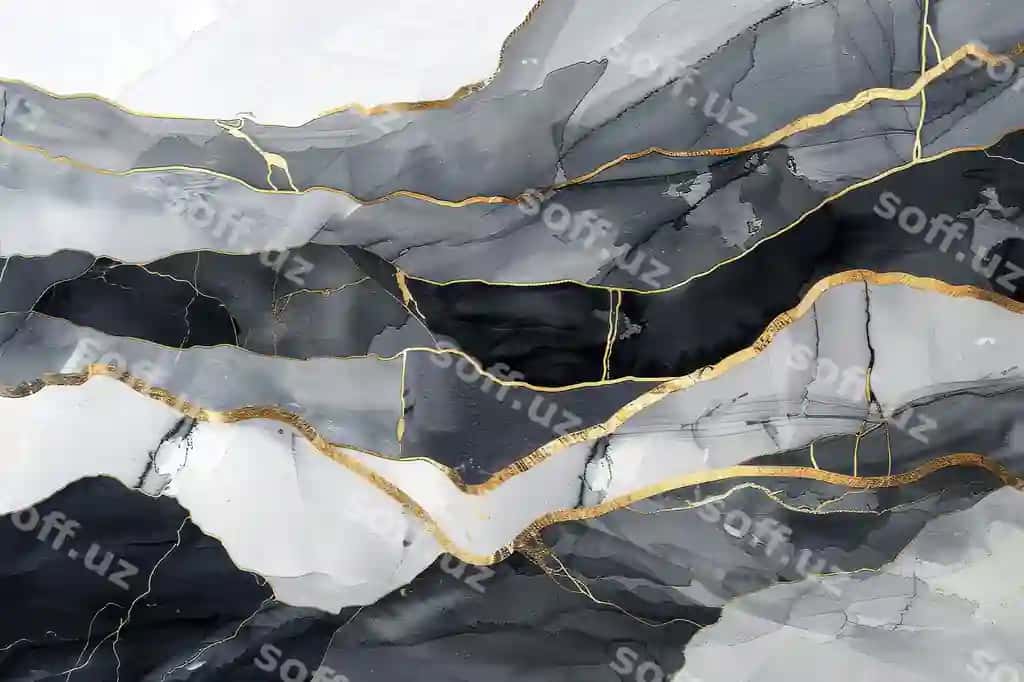 Zamonaviy anqarli san'at orqa fonda geometriya oltin kulrang | Modern abstract art background geometry gold grey
