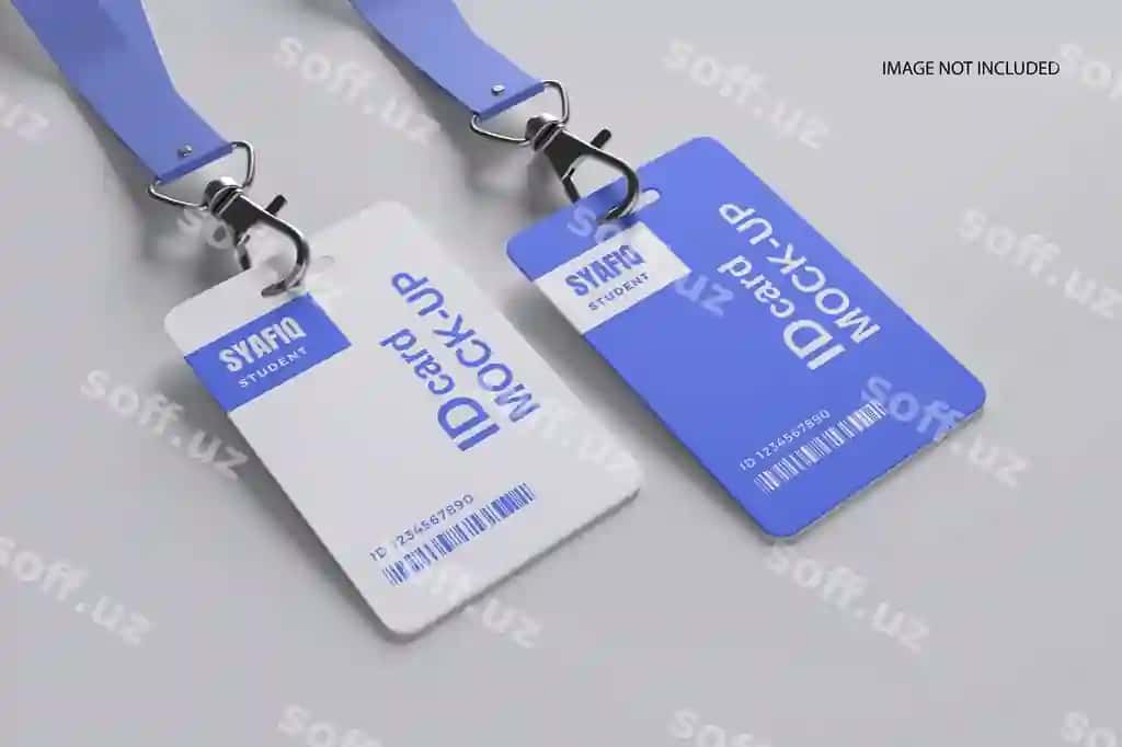 Shaxsni tasdiqlovchi hujjat maketi | Id card mockup