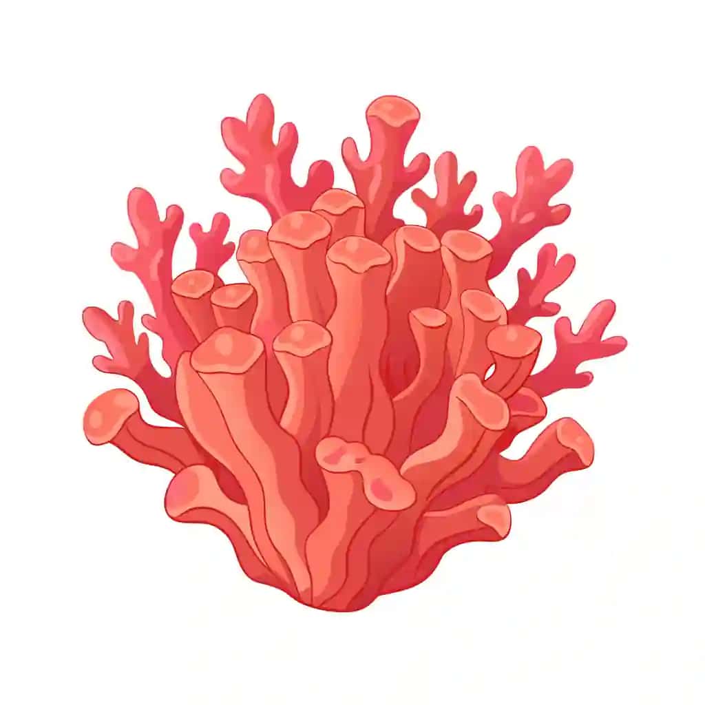 Yorqin marjon rifi tasviri | Vibrant coral reef illustration