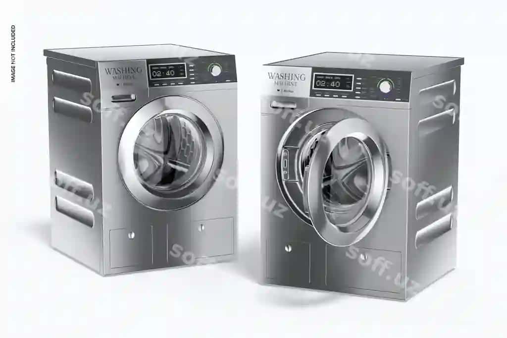 Kir yuvish mashinalari maketi | Washing machines mockup