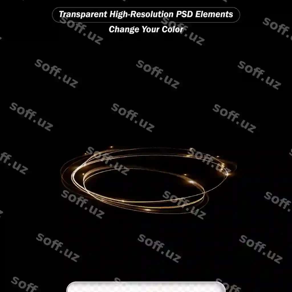 Olov loyqa doiralari harakat vektori aylanma iz effekti | Fire blurry circles motion vector swirl trail effect