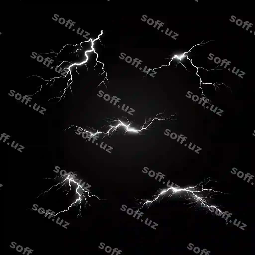 Yultuf effekti qora fonda | Thunder effect black background