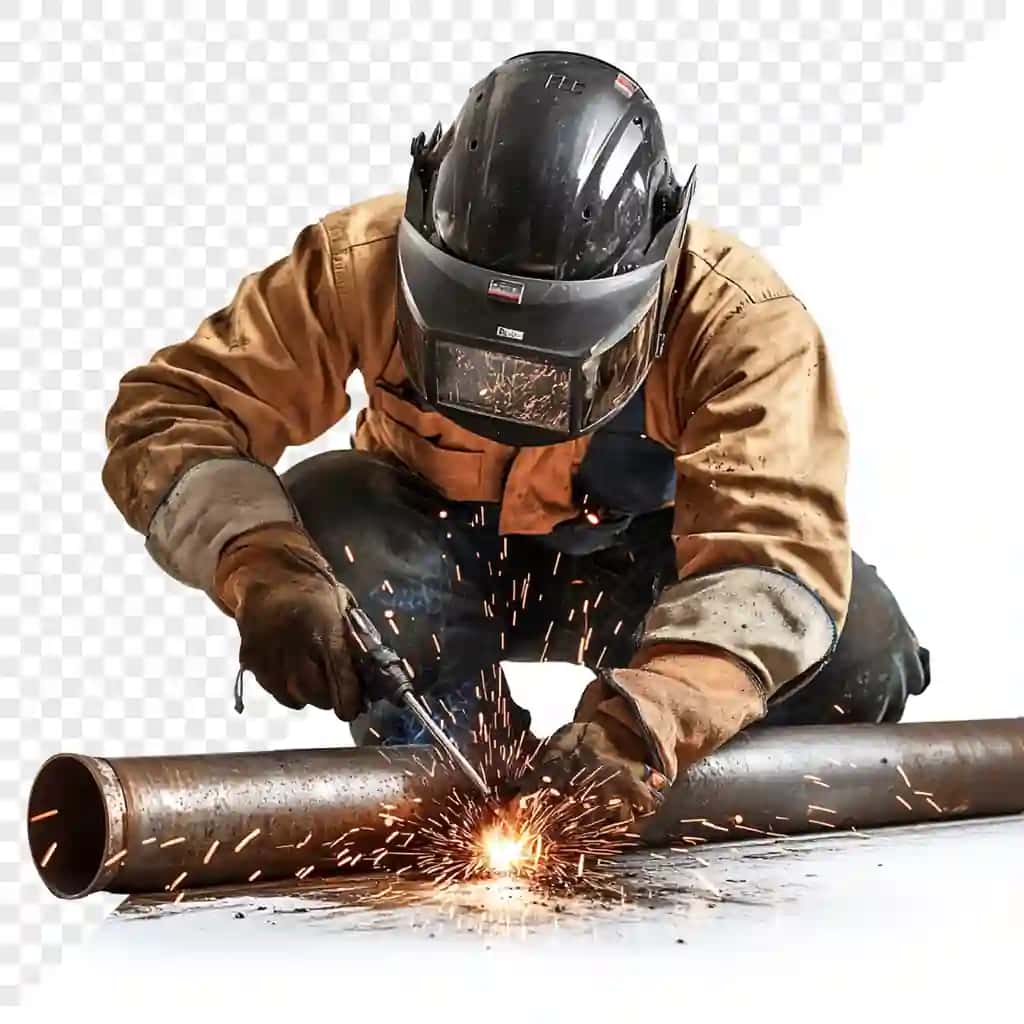Odam matkap bilan quvur ishlamoqda | Man is working pipe with drill