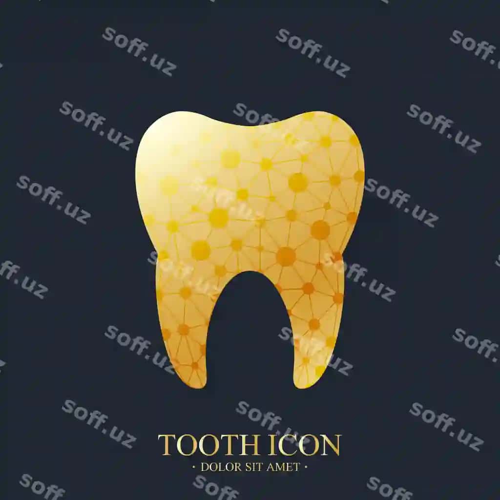 Tish vektor logotip shabloni | Tooth vector logo template 2