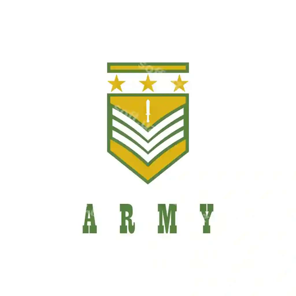 Armiya logotipi vektor harbiy shablon ramz dizayni | Army logo vector military template symbol design