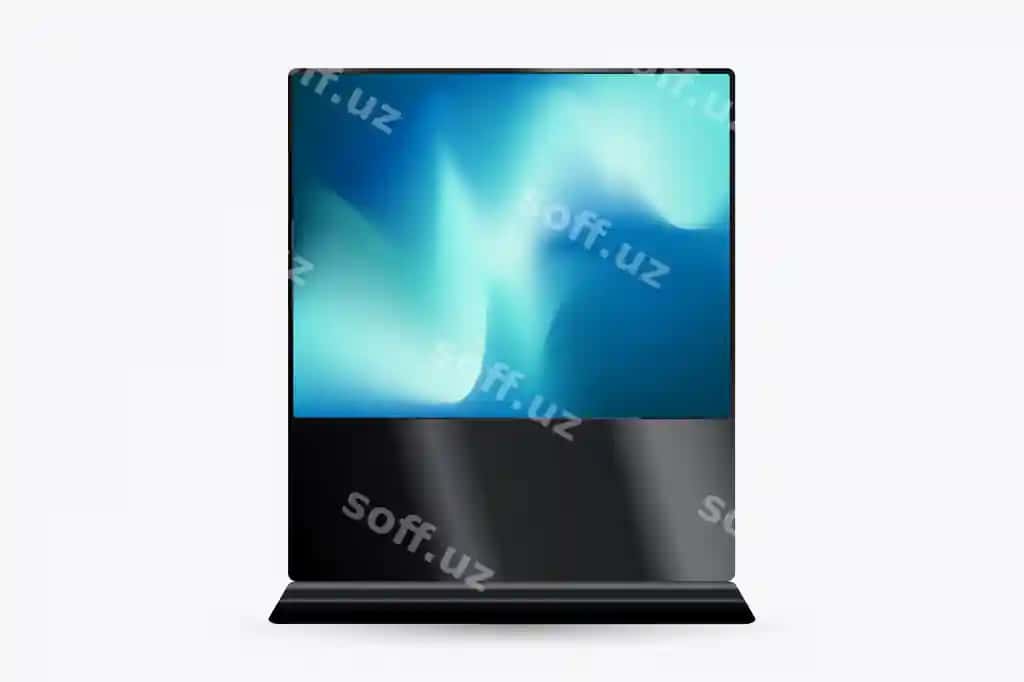 Keng led televizor ekrani gradientli ko'k ekran bilan katta vertikal led | Wide led tv screen with gradient blue screen large vertical led
