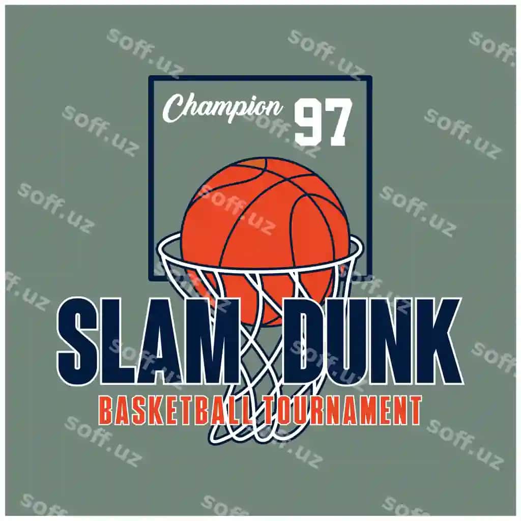 Vintage dizayn slam dunk basketbol sport grafik futbolka dizayni | Vintage design slam dunk basketball sports graphic t shirt design