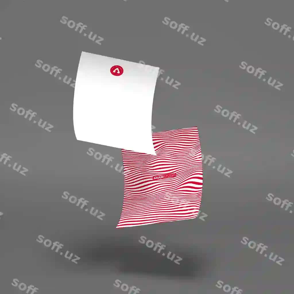 Ikkita tushayotgan sarlavha maketi | Two falling header mockup