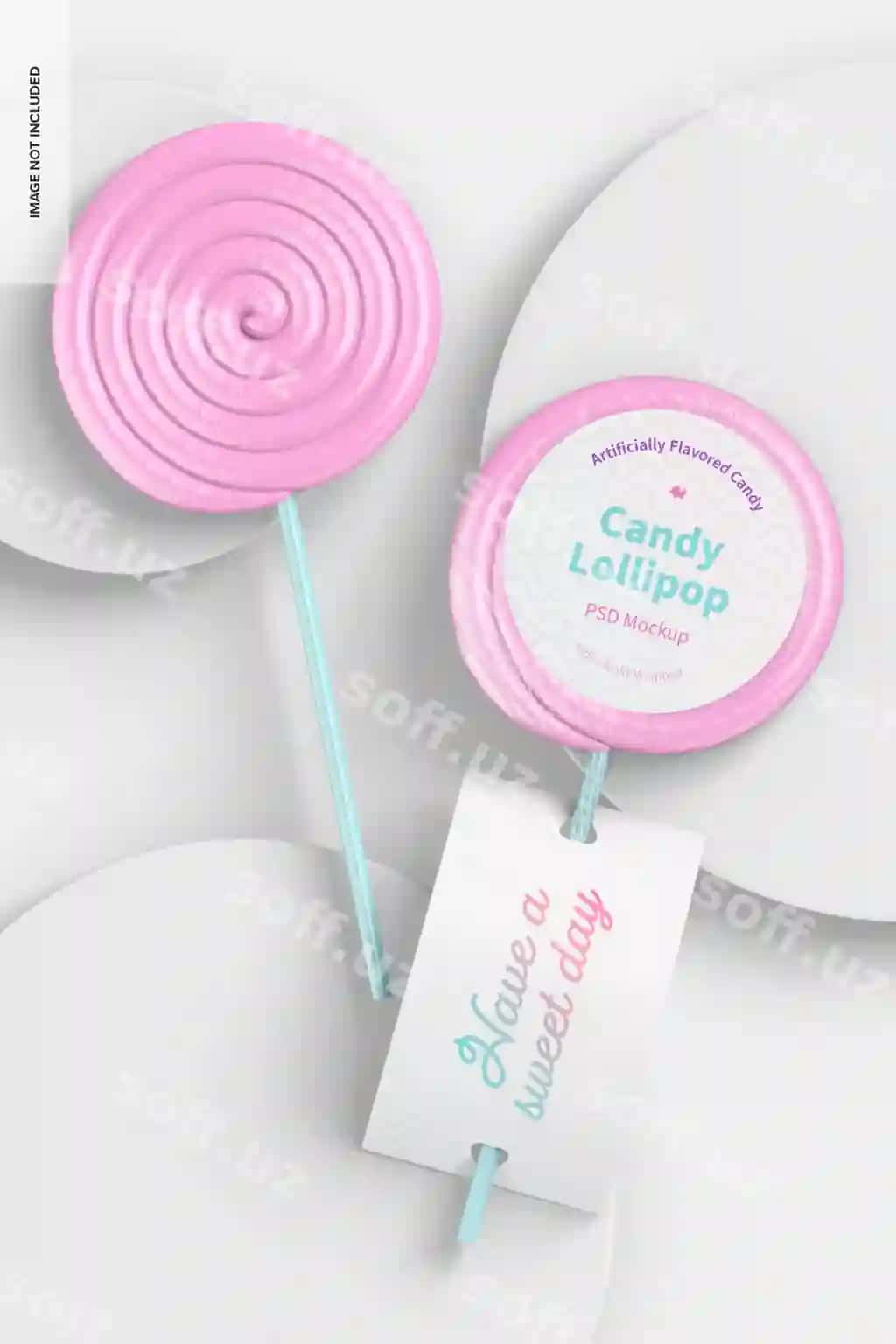 Candy lolipop maketi | Candy lollipops mockup