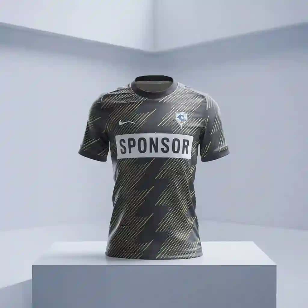 Jersi so'z homiysi bilan yozilgan | Jersey with word sponsor written it
