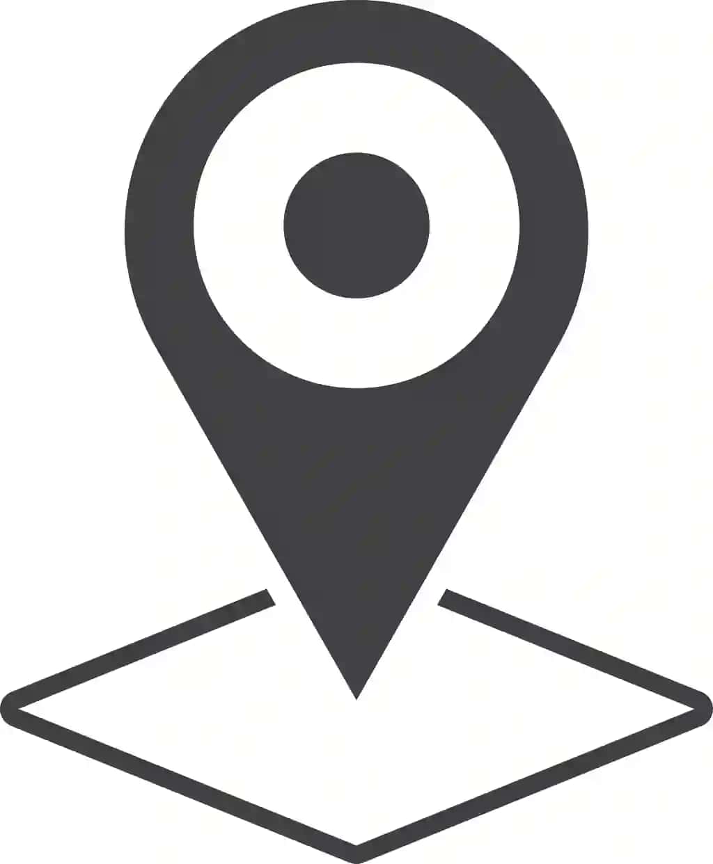 Joylashuv pinining minimal uslubi | Location pin illustration minimal style