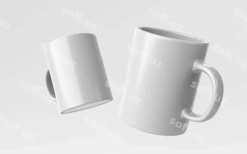 Minimal tuzilma qahvo chaynaglari | Composition minimal coffee mugs