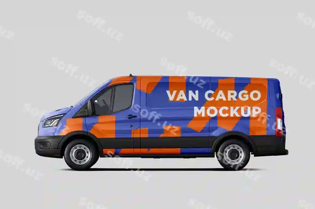 Yuk furqoni maketi | Van cargo mockup