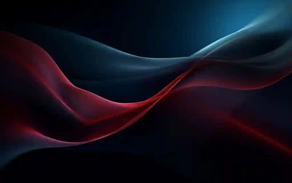Silliq, yumshoq chiziqlar bilan mavhum qorong'u fon | Abstract dark background with smooth soft lines