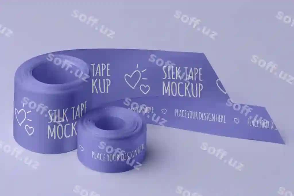 Ipakli qayich dizayn namunasi | Silk tape design mockup