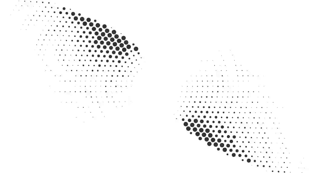 Mavhum yarim rangli nuqtali aylanmalar | Abstract halftone dot swirls