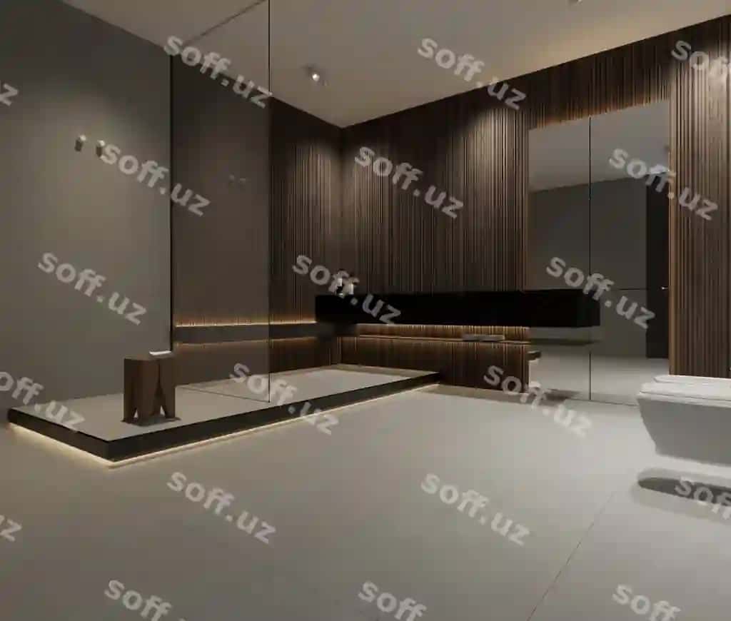 Zamonaviy minimalistik tualet dizayni | Modern minimalist bathroom design