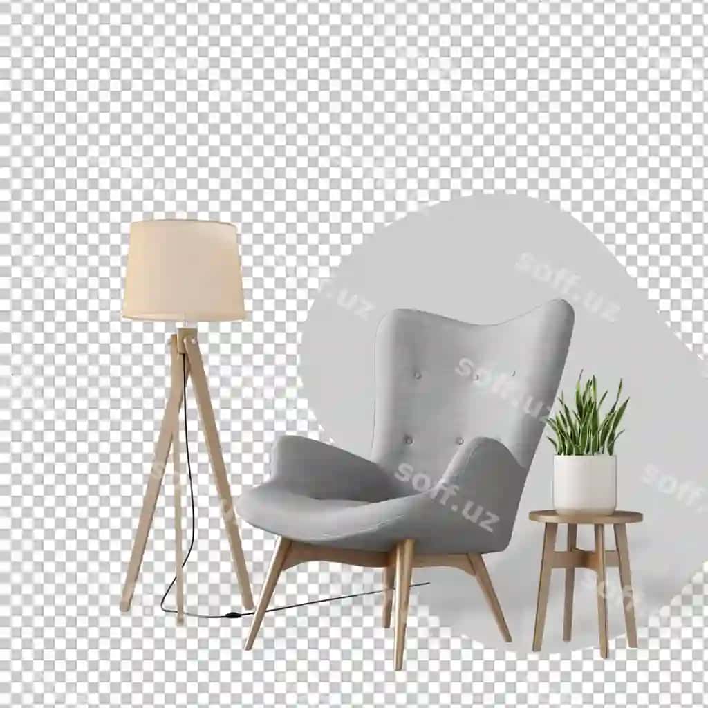 Ichki dekoratsiya komplekti 3D render | Interior decoration set 3d rendering