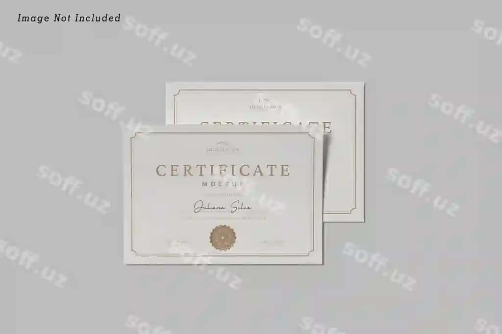 Sertifikat namunasi | Certificate mockup