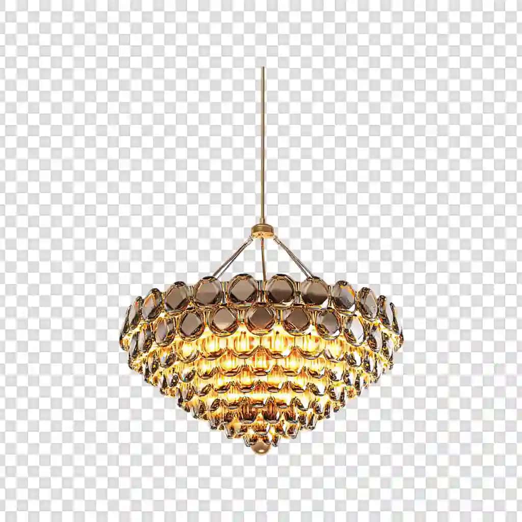 Chandelier lampalar izolyatsiyalangan shaffof fon | Chandelier lamps isolated transparent background