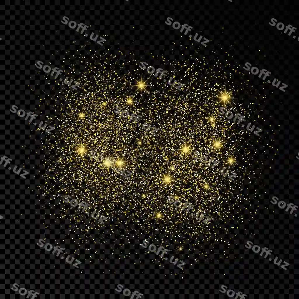Oltin parqlovchi orqa fon qorong'i shaffof fon fon | Golden glittering backdrop dark transparent background background