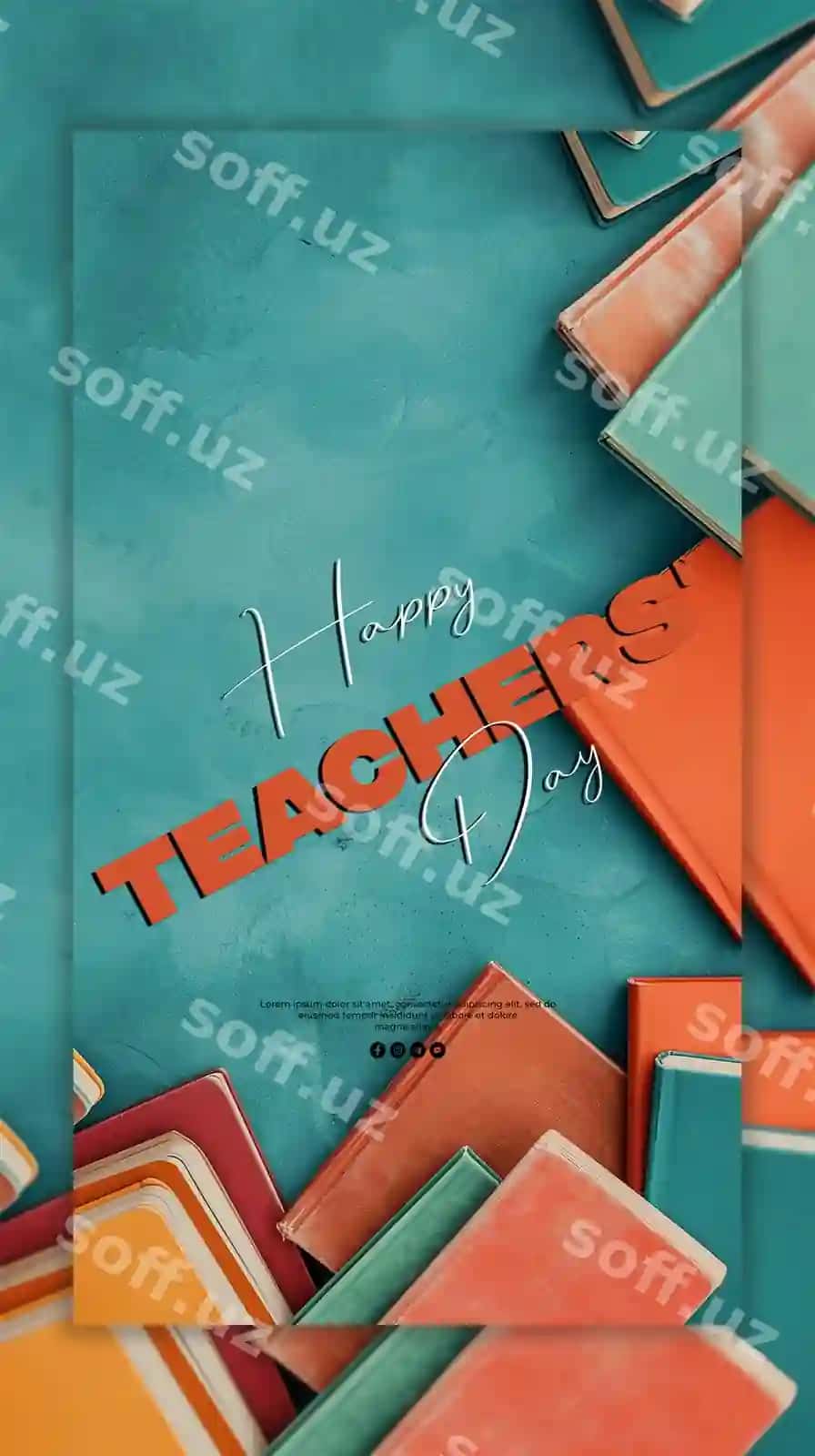Muborak o'qituvchilar kuni fon | Happy teachers day background