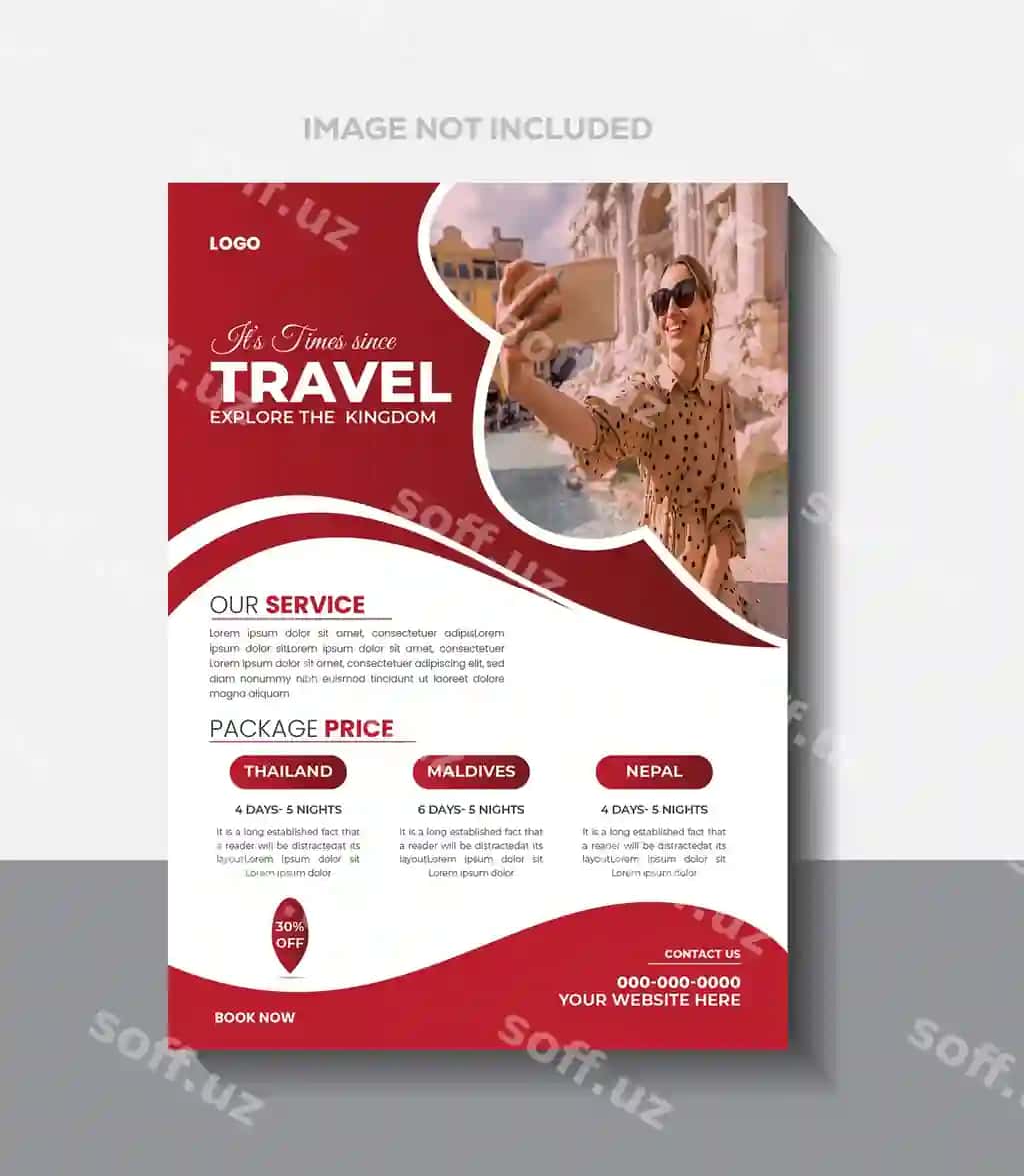 Sayohat turi turizm marketingi flyerlar shablonlari dizayni sayohat | Traveling tour tourism marketing flyer flyers template design travel