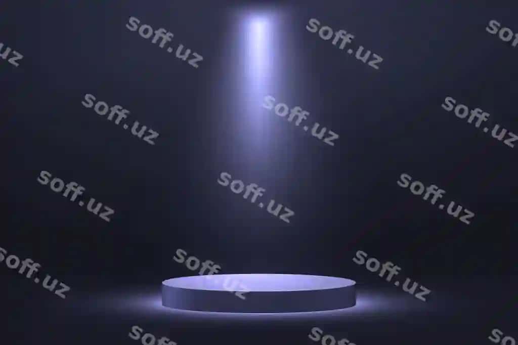 3d haqiqiy podium stoyka spotlight bilan qorong'i fonda | 3d realistic podium pedestal with spotlight dark background