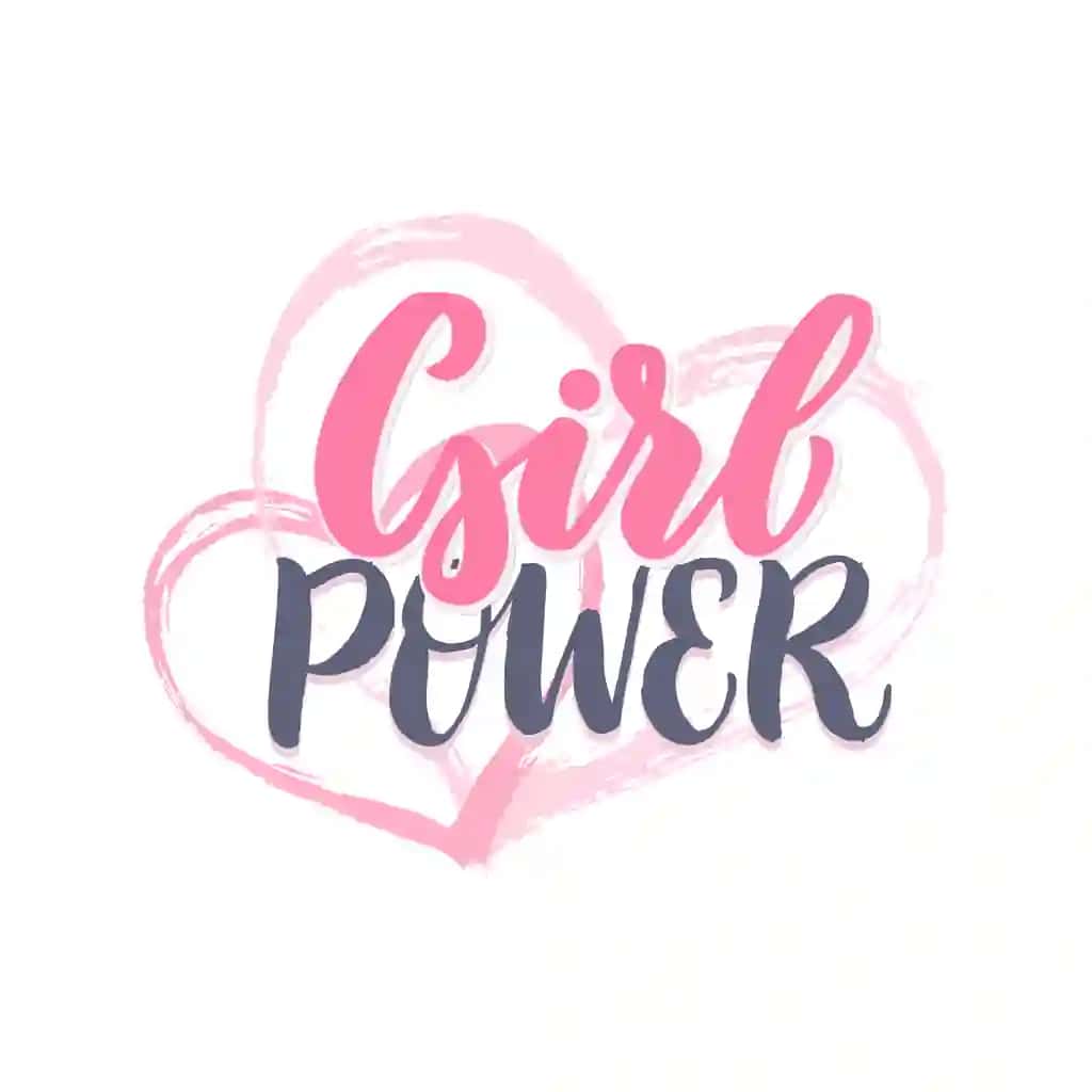 Qiz kuch harfi motivatsion iqtibos | Girl power lettering motivational quote