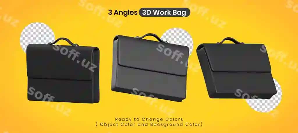 3d ish o'rniga sumka | 3d work bag briefcase