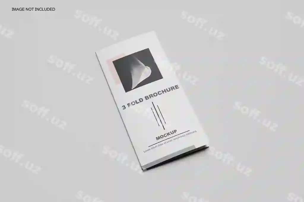 Uchli varaqli broshyura mockup | Trifold brochure mockup