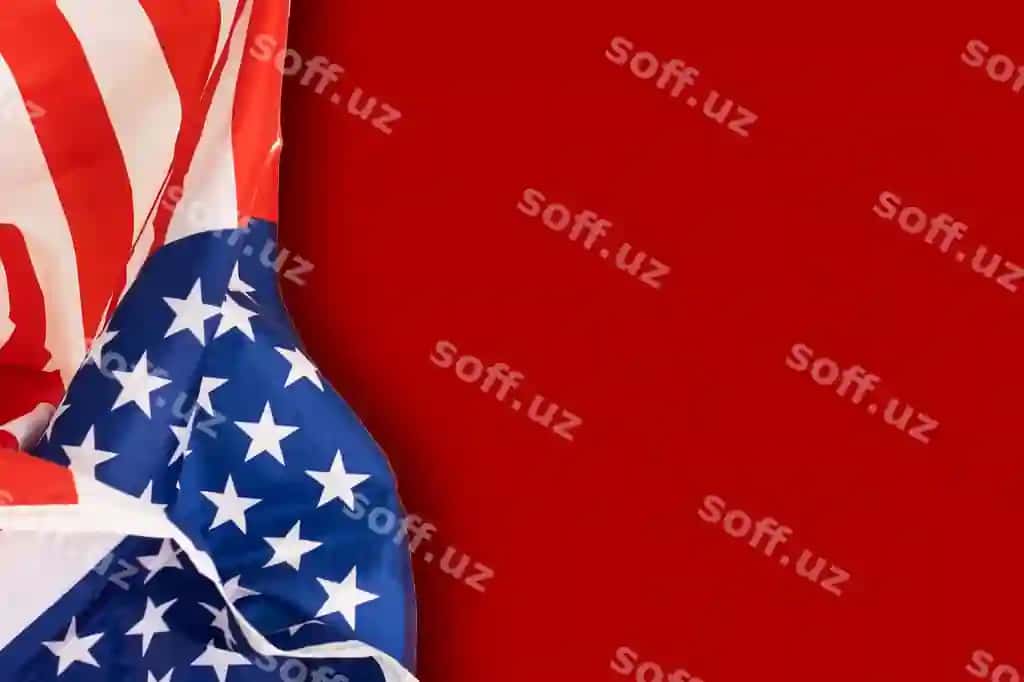 Qo'shma Shtatlar bayrog'ining qizil fonidagi parcha | Fragment flag united states red background
