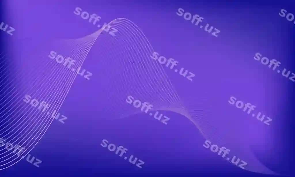 Silliq gradient chiziqlari bilan binafsha to'lqinli mavhum fon | Purple wave abstract background with smooth gradient lines