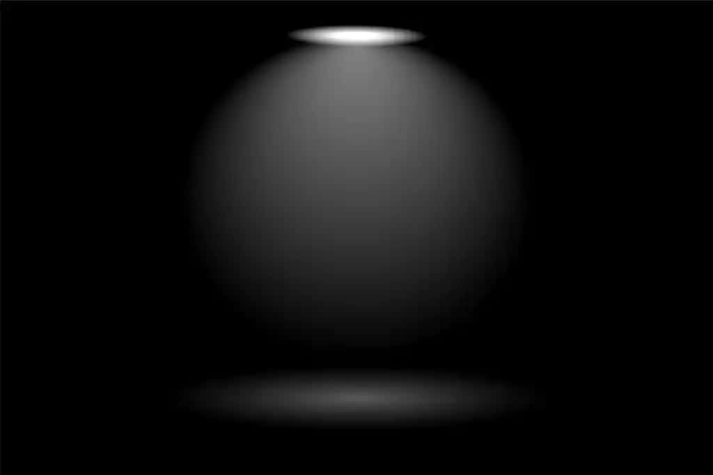 Spotlight qorong'uligi dramatik render | Spotlight darkness dramatic rendering