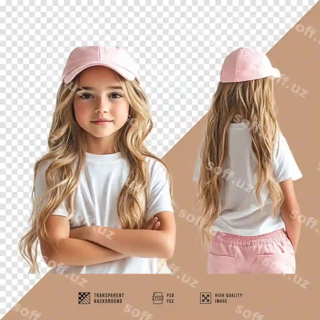 Fonsiz bolalar uchun bo'sh oq futbolka maket tasviri HD sifatli | Blank white tshirt mockup image kids without background hd quality