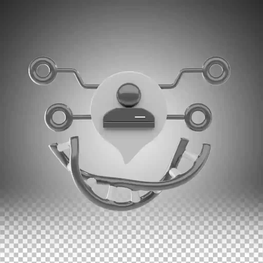 Genetik texnologiya 3D piktogramma tasviri | Genetic technology 3d icon illustration