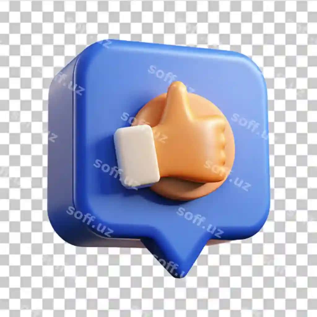 3D ijtimoiy media bildirish ikonasi o'xshash konsepsiya so'z quti moda | 3d social media notification icon like concept speech bubble trendy