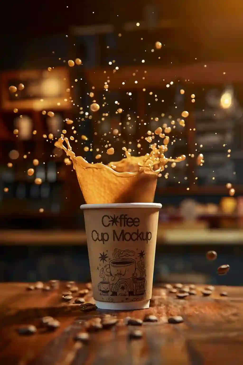 Kofe qadoqlash maketi dizayni | Coffee packaging mockup design