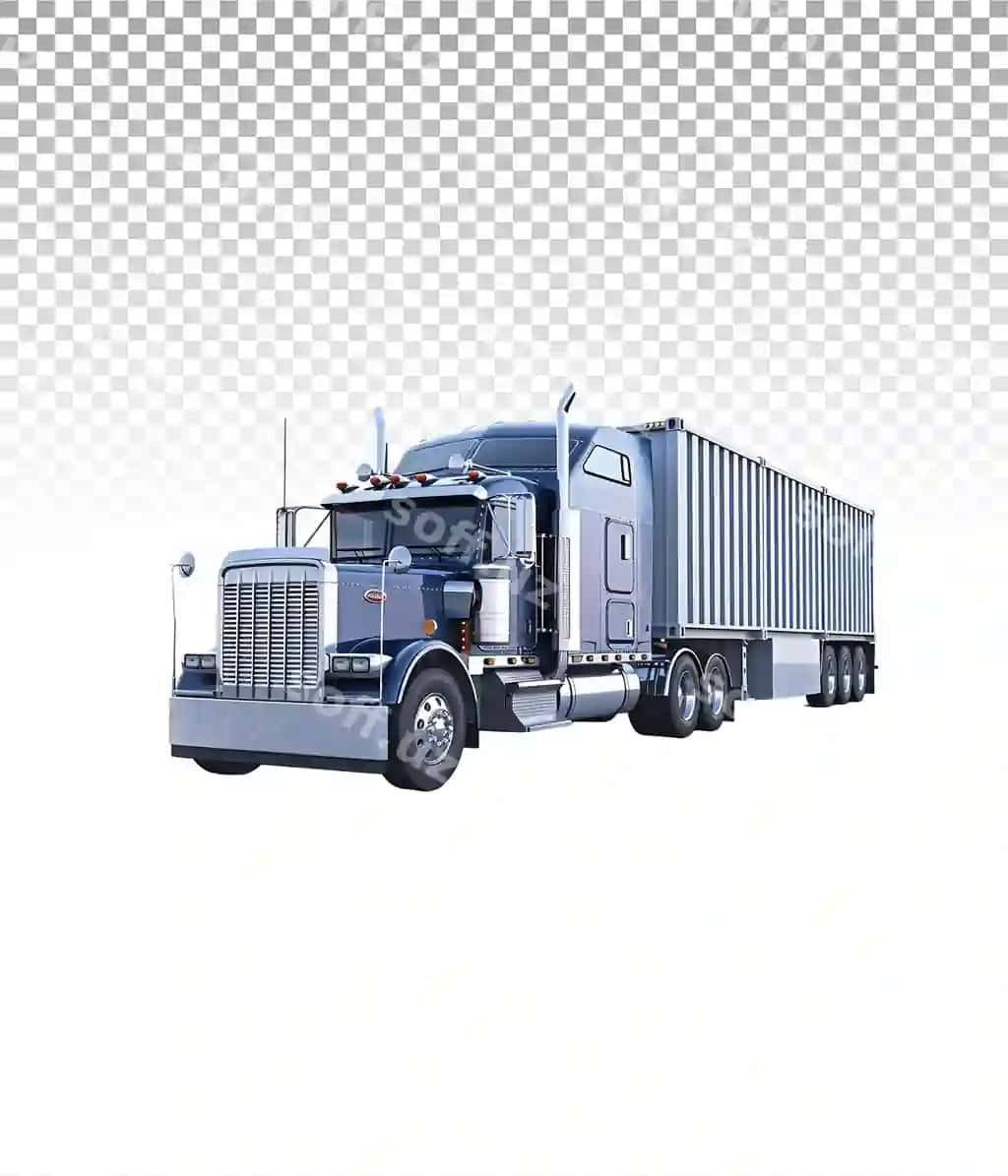 Ayvontol qornaqi yuk xonasini olib chiqadi shaffof kesim | Wheel truck hauling cargo bay cutout transparent