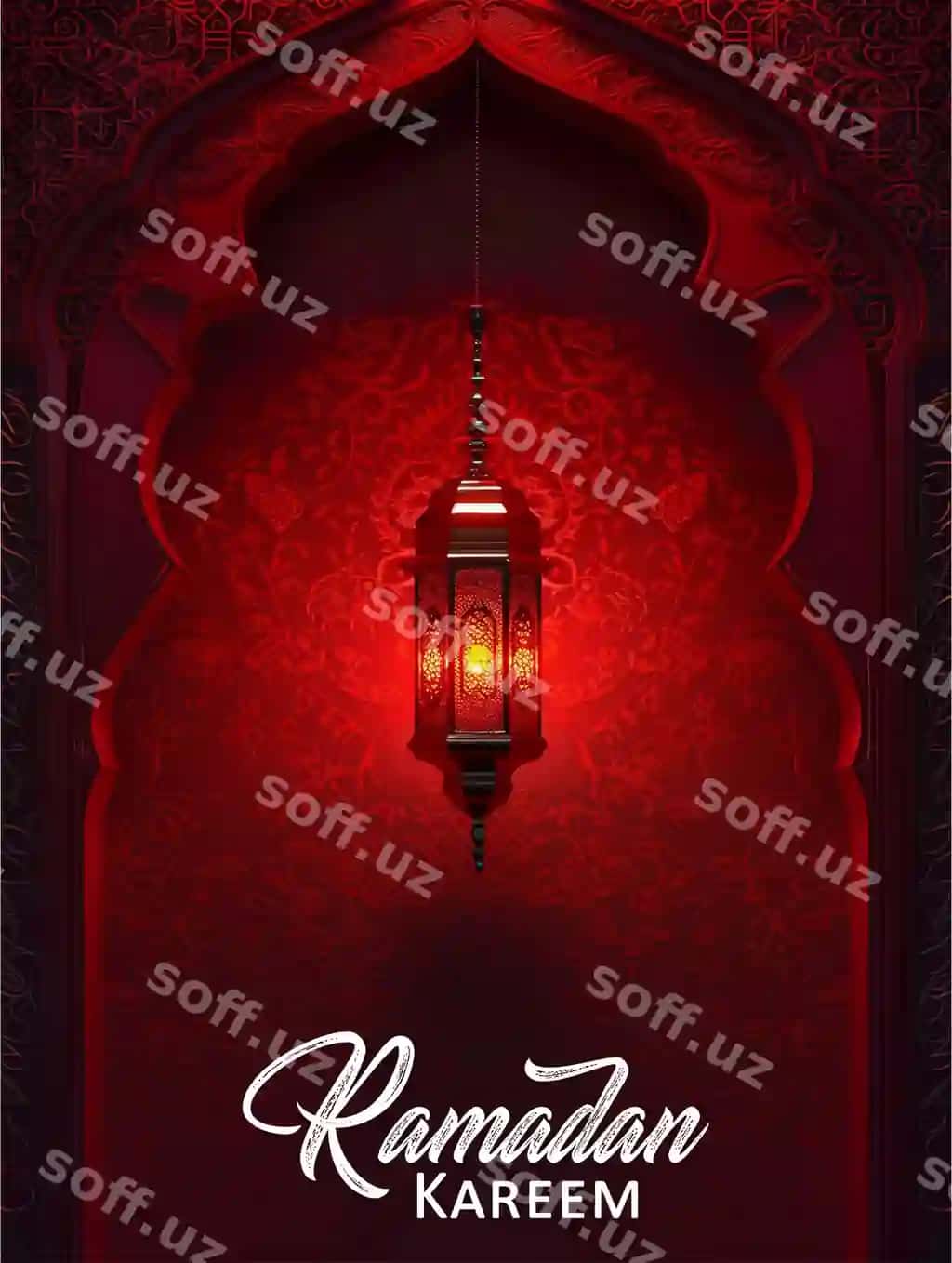 Tahrir qilish mumkin bo'lgan islomiy Ramazon tabrik kartasi PSD shabloni | Editable islamic ramadan greeting card psd template