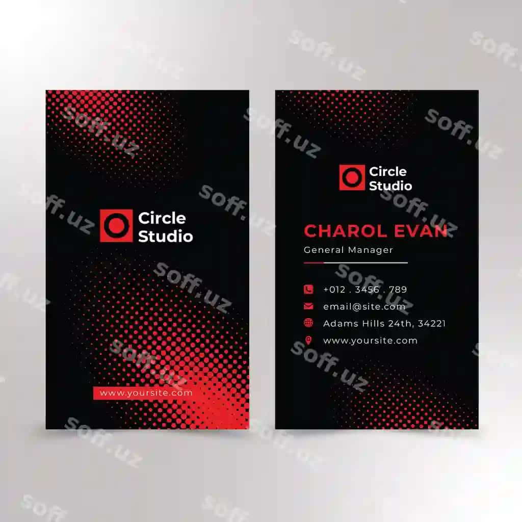 Professional tashrif qog'ozi dizayni premium vektori | Professional business card design premium vector