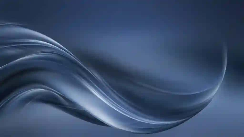 Oqimli to'lqinli chiziqlar bilan mavhum kulrang fon | Abstract gray background with flowing wavy lines
