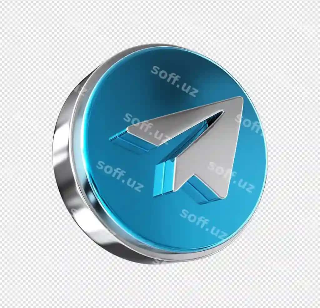 Ijtimoiy tarmoqlar Telegram 3D render | Social media telegram 3d rendering
