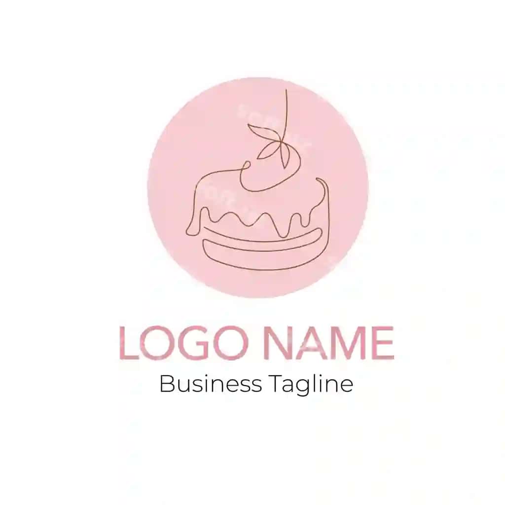 Nonvoyxona torti logotipi dizayni biznes shablonlari to'plami | Bakery cake logo design business template collection