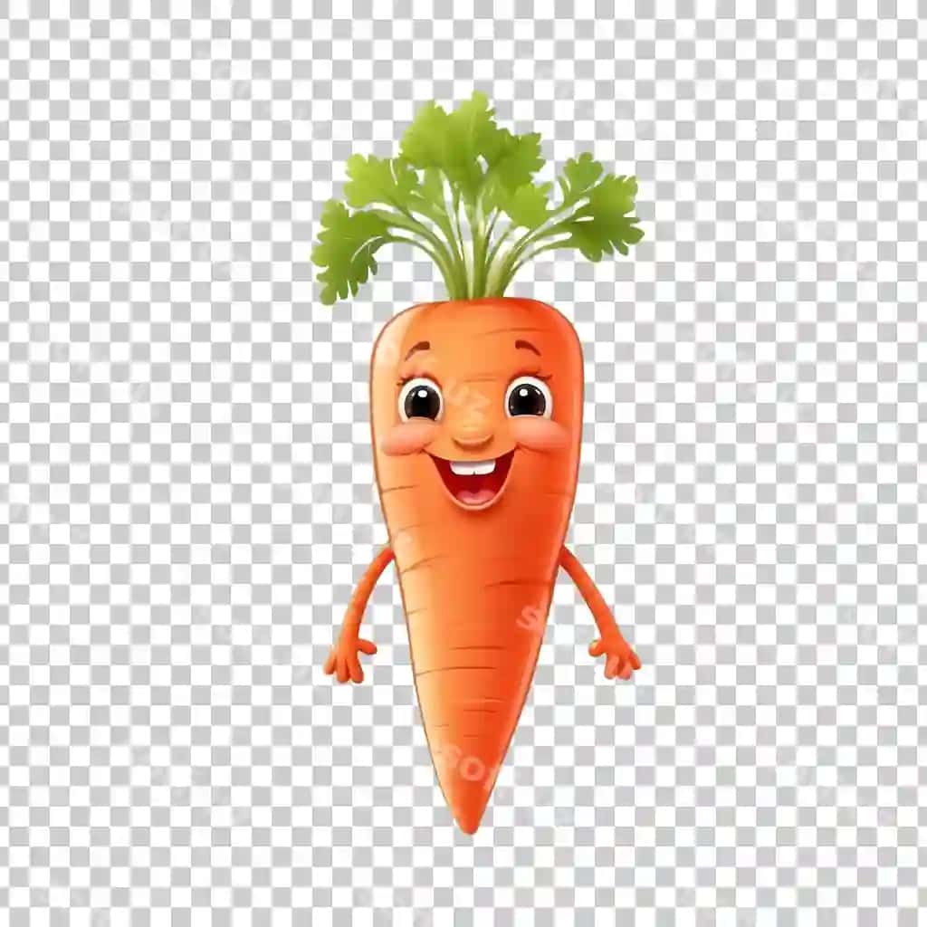 Shaffof fonda sabzi va boshli sabzi | Carrot with head carrot transparent background