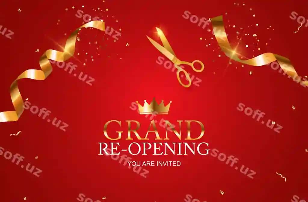 Grand qayta oching biznes | Grand re opening business