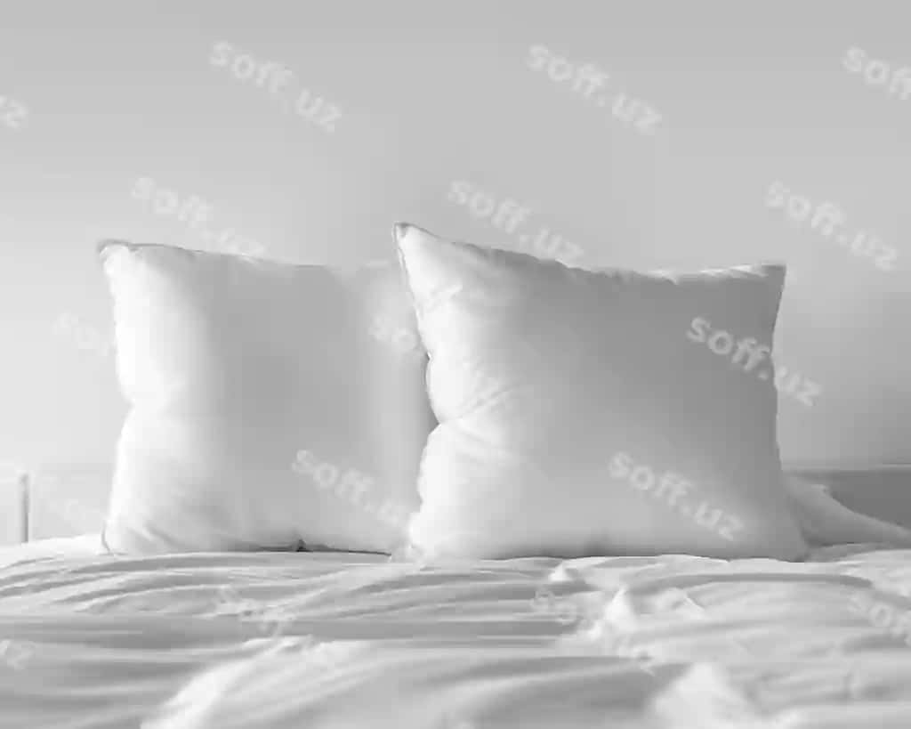 Uy xonasi namunasi chinnig va pod bilan | Bedroom mockup with sheets pillow
